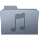 Music Folder Graphite icon